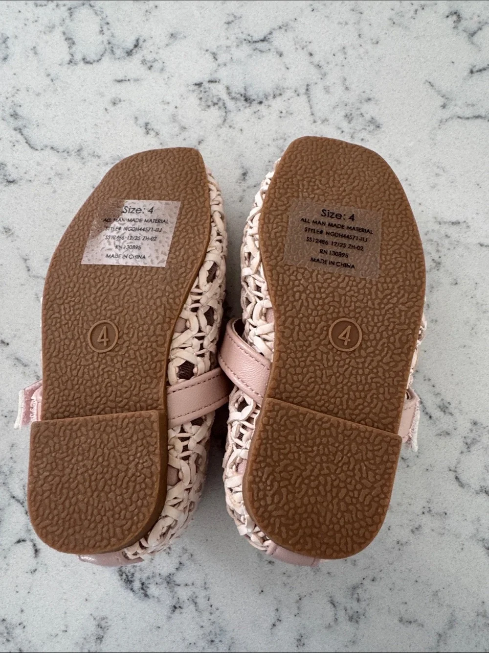 Nicole miller toddler girl flats size 4